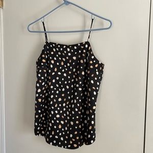 Ann Taylor Sleeveless Blouse Animal Print Size XSP Petite